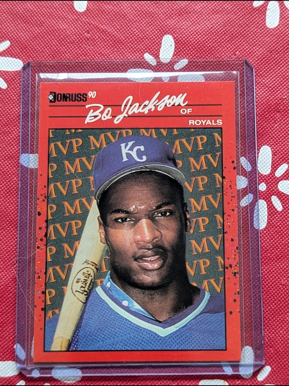 1990 Donruss Bo Jackson #BC-1 MVP Rare Error Card - No Dot "." After " INC "